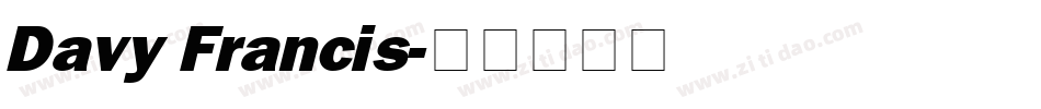 Davy Francis字体转换